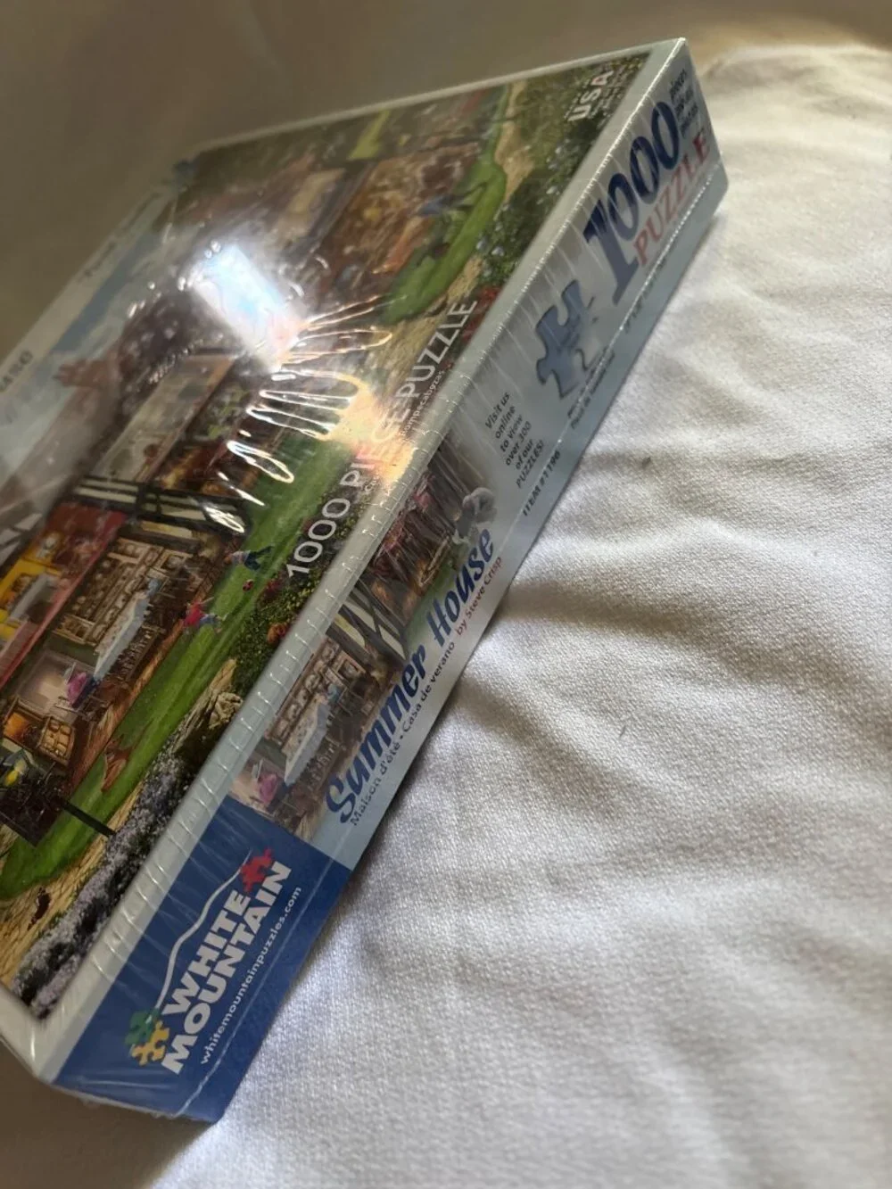 White Mountain Summer House 1000-Piece Jigsaw Puzzle Steve Crisp Larger Pieces
